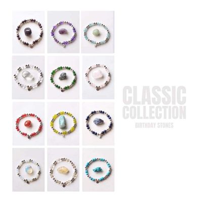 January Sterling Silver Birthstone Bracelet - Classic Collection