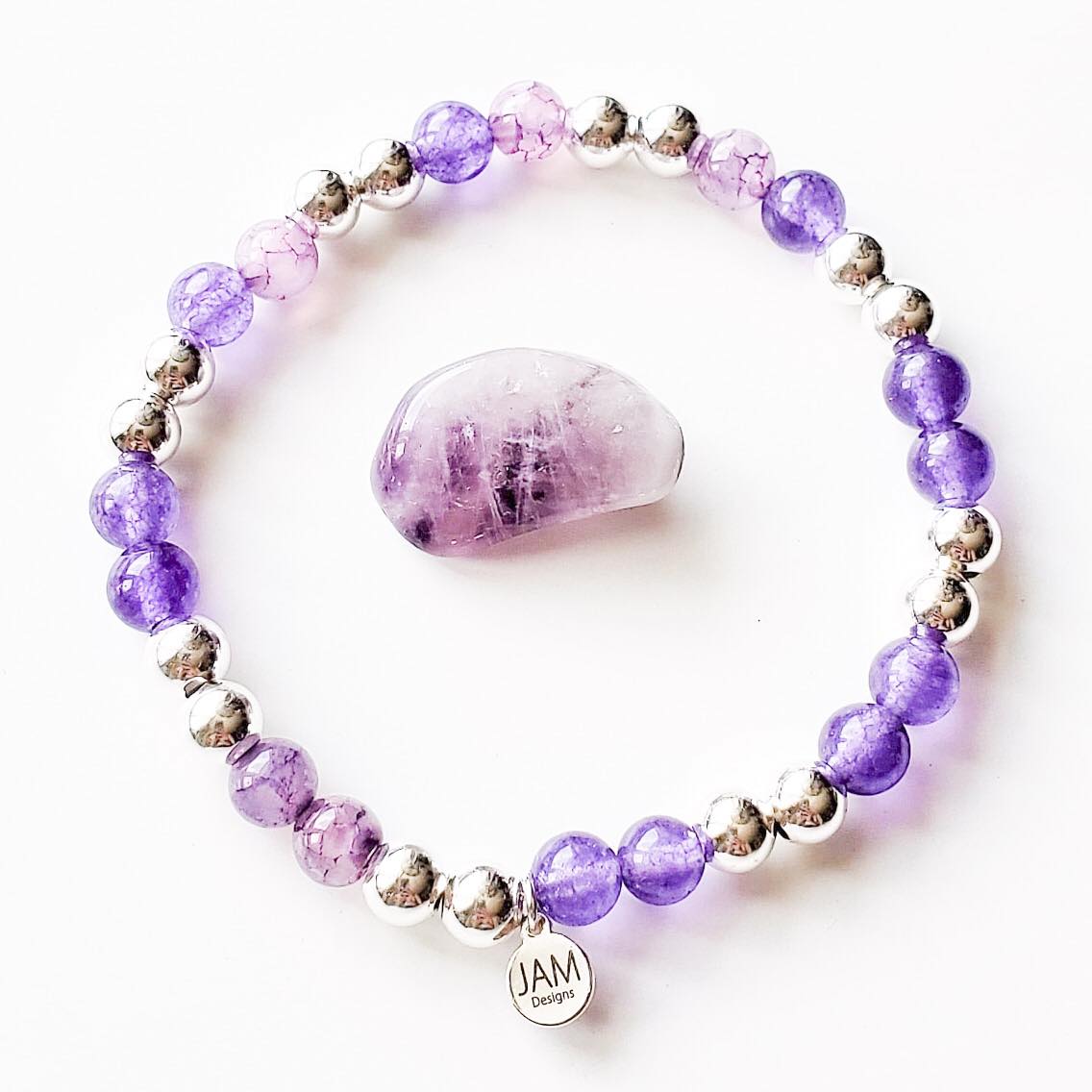 February Sterling Silver Birthstone Bracelet - Classic Collection